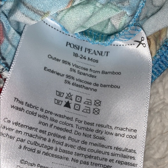 NWT Posh Peanut Wave Bubble Romper 18-24M Surf - Picture 7 of 7